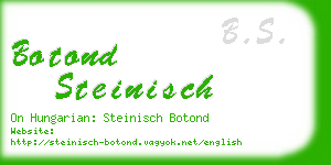 botond steinisch business card